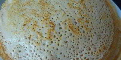 блины с дырочками на молоке