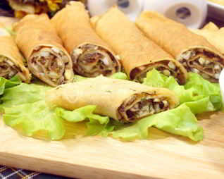 Блины с грибной начинкой