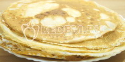 блины с грибной начинкой