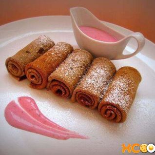 Блины с какао-порошком