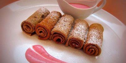 блины с какао-порошком