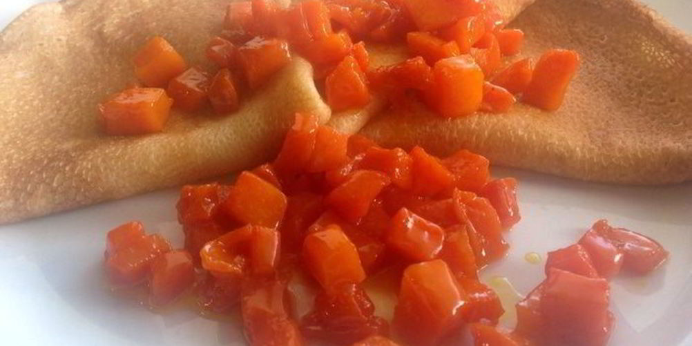 Рецепт блины с карамелизированной тыквой