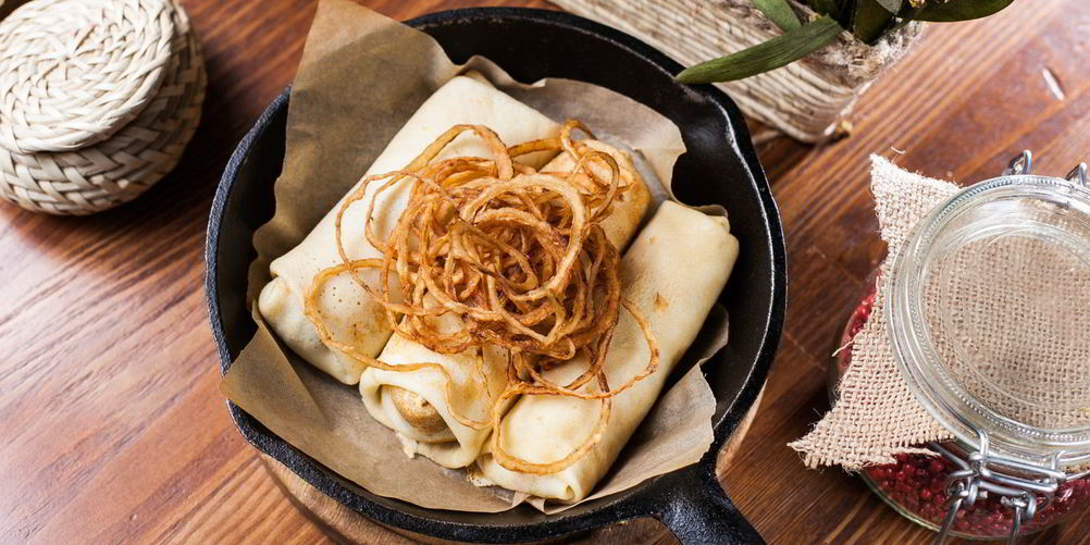 Рецепт блины с картофелем и чоризо