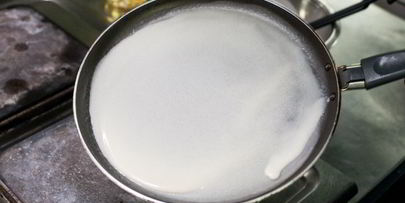 блины с картофелем и чоризо