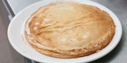 блины с картофелем и чоризо