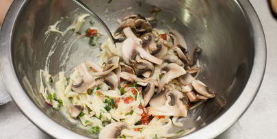 блины с картофелем и чоризо