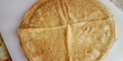 блины с крабовыми палочками