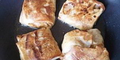 блины с крабовыми палочками