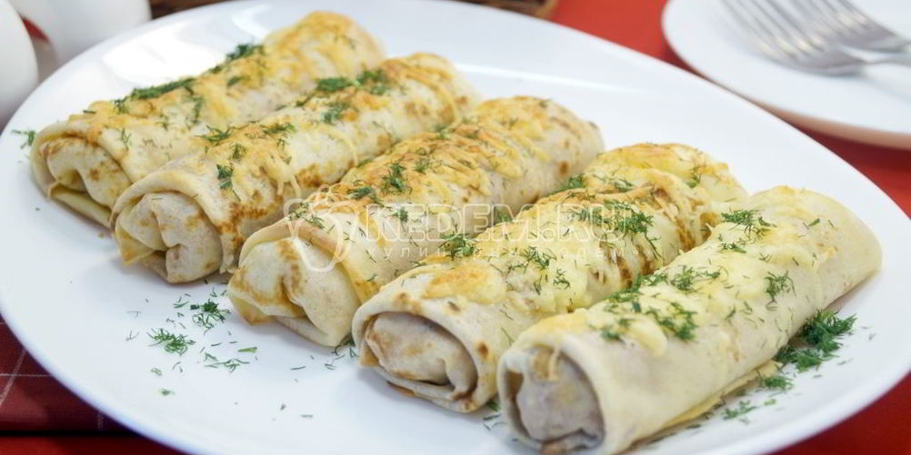 Рецепт блины с куриным фаршем