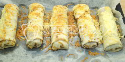 блины с куриным фаршем