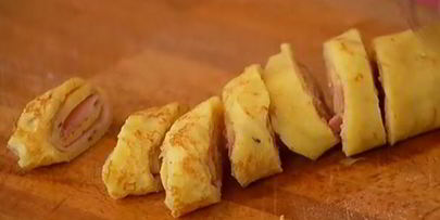 блины с луком и сыром