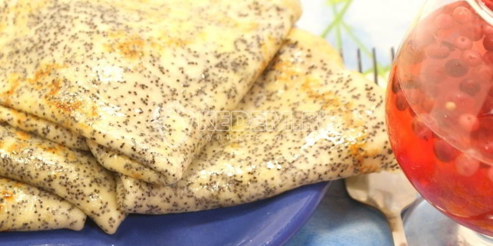 Рецепт блины с маком