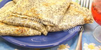 блины с маком