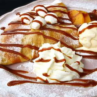 Блины с мороженым