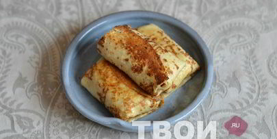 блины с рыбой