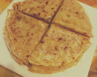 Блины с шоколадным припеком