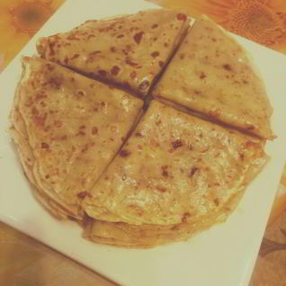 Блины с шоколадным припеком