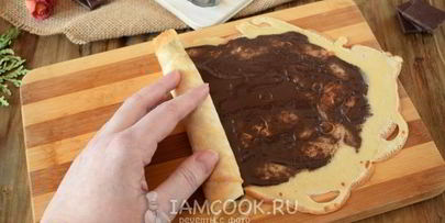 блины с шоколадом