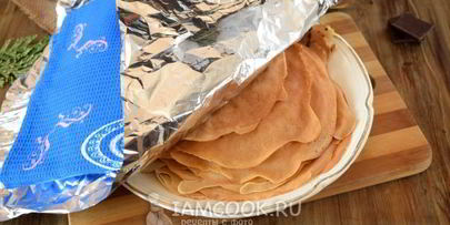 блины с шоколадом