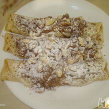 Рецепт Блины с солеными фисташками и шоколадом