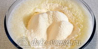 блины с сыром и зеленью