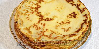 блины с сыром и зеленью