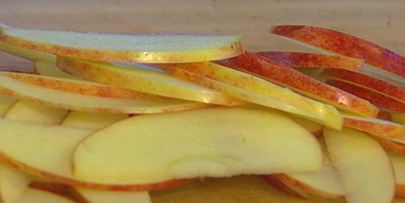 блины с яблоками