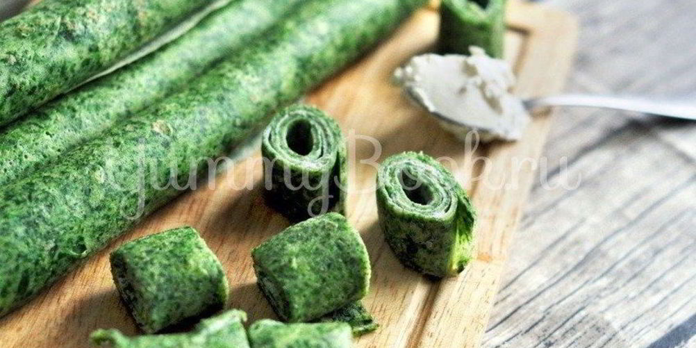 Рецепт блинов со шпинатома