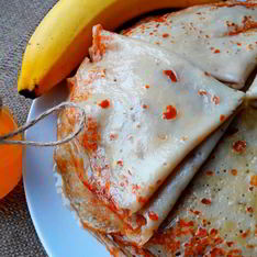 Блины с бананом