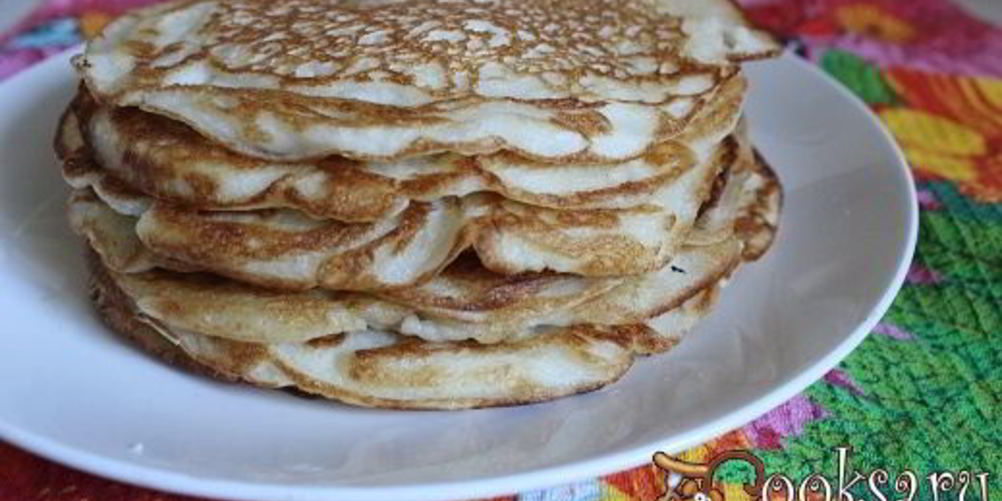 Рецепт деревенские блины на кефире