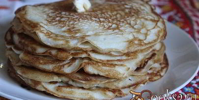 деревенские блины на кефире