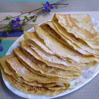 Диетические блинчики без муки