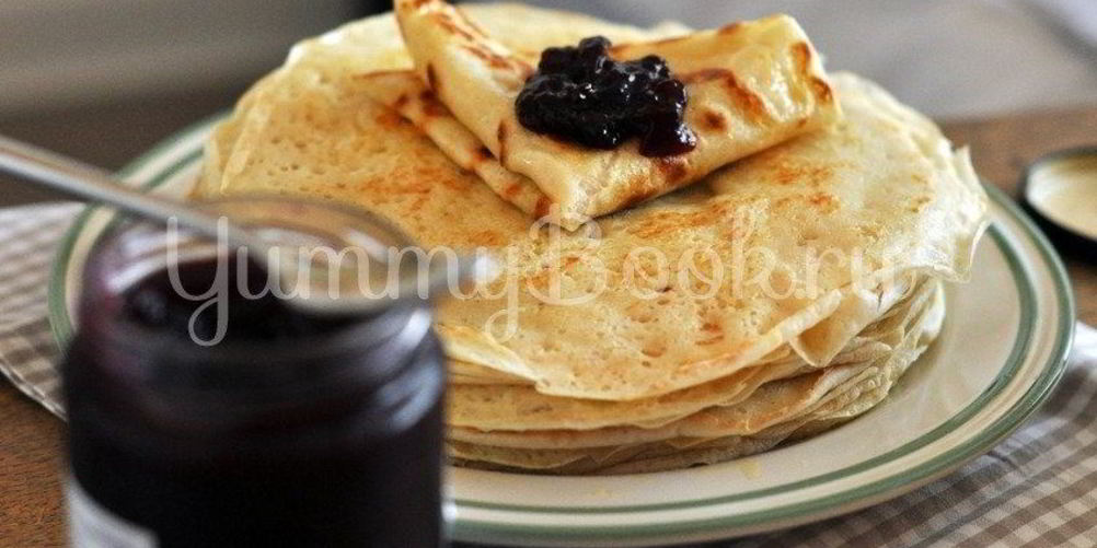 Рецепт дрожжевые блины на воде