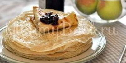 дрожжевые блины на воде