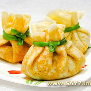 Фаршированные блинчики Мешочки