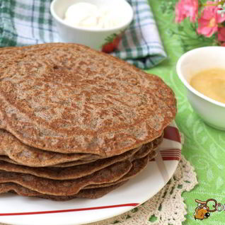 Гречневые заварные блинчики