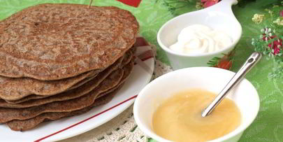 гречневые заварные блинчики