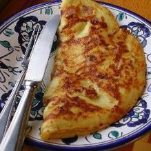 Рецепт Кабачковые блинчики с начинкой из феты и сладкого перца