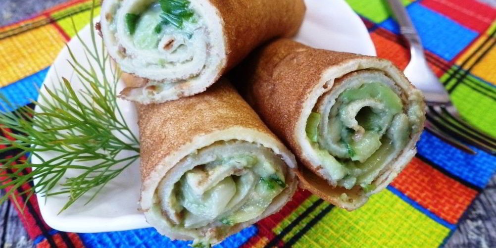 Рецепт кукурузные блины с авокадо