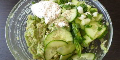 кукурузные блины с авокадо