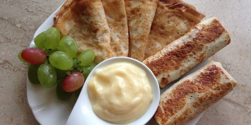 Рецепт нежные блины без муки