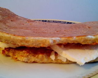 Овсяноблин с адыгейским сыром