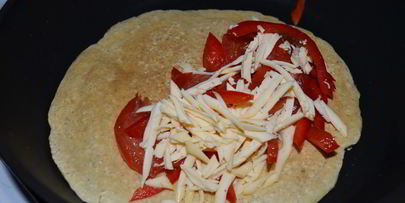 овсяноблин с сыром и овощами