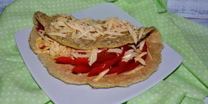 овсяноблин с сыром и овощами