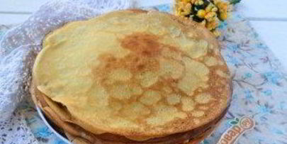 простые блины на молоке