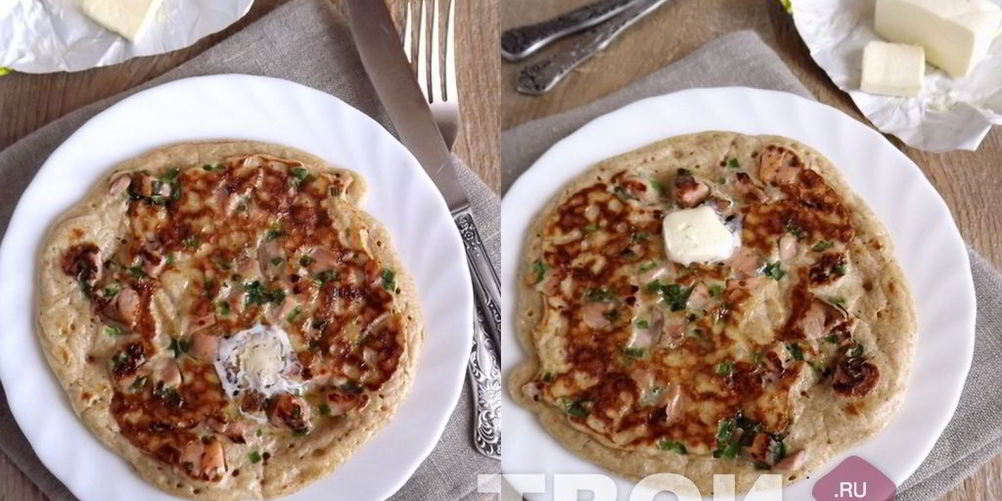 Рецепт ржаные блины с припеком