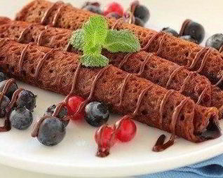 Шоколадные блинчики на молоке