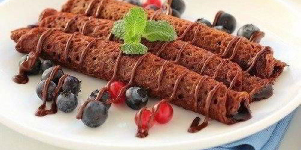 Рецепт шоколадные блинчики на молоке