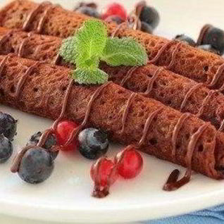 Шоколадные блинчики на молоке