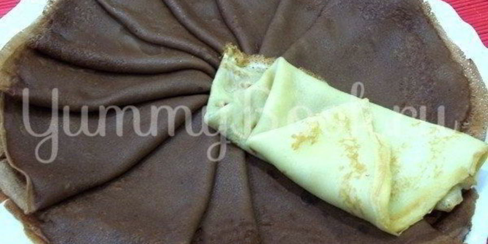 Рецепт шоколадные блинчики